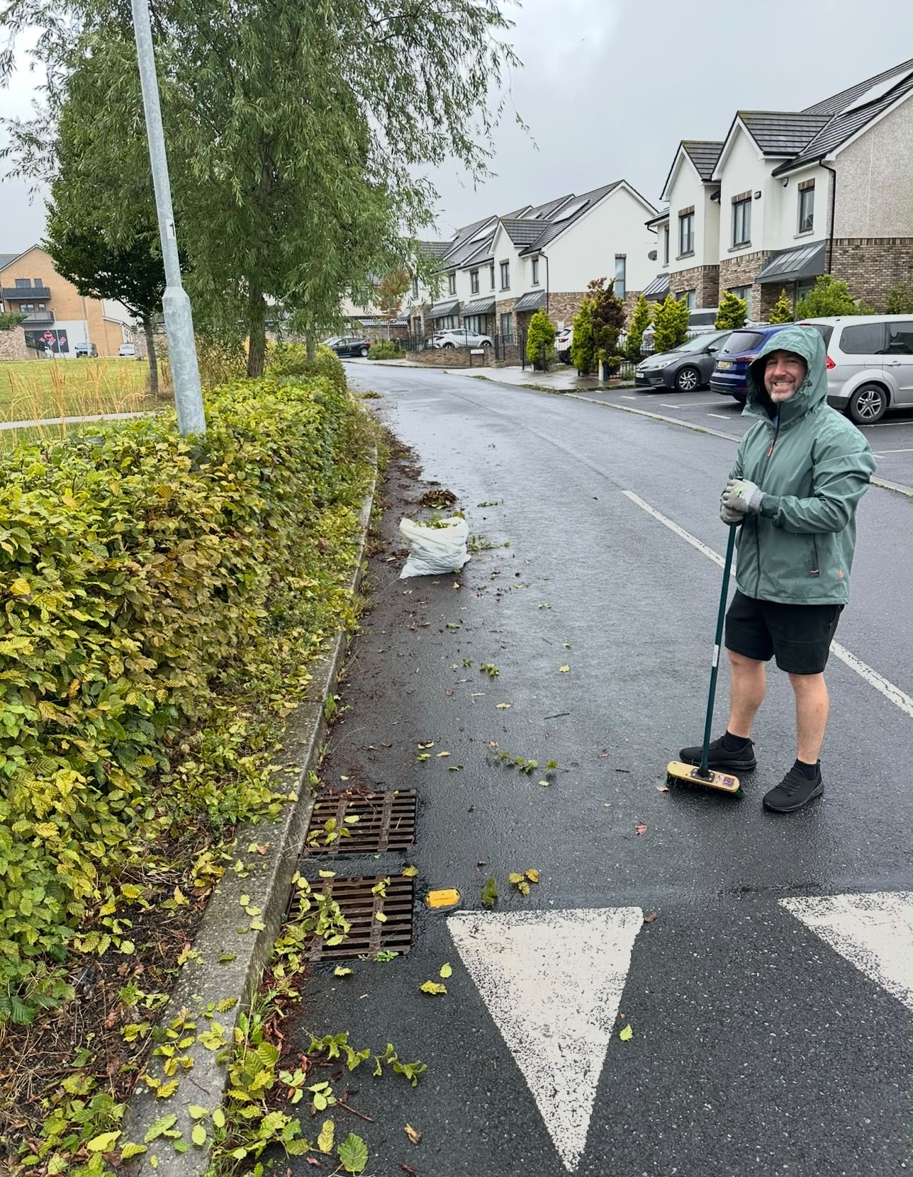 Smiles despite the rain
