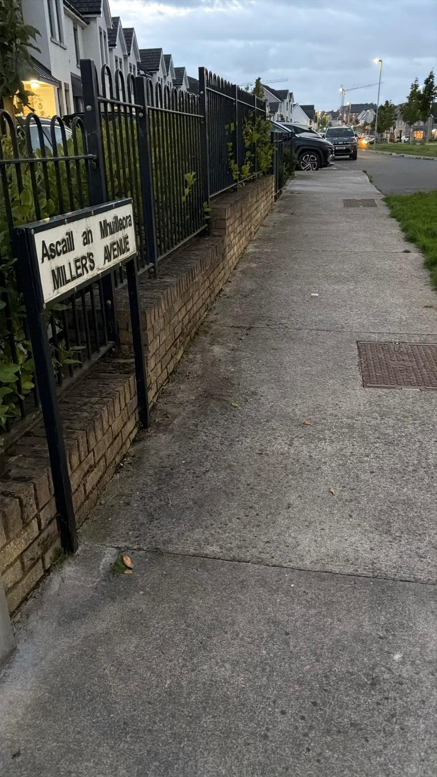 Miller's Avenue footpath afterwards